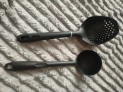 Smukee Łopatka do woka i łyżka cedzakowa Czarne 2szt. Gratis