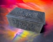 Stara puszka reklamowa Niemeyers Tabak, XIX W, Holandia 