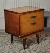 Stara , drewniana szafka stojąca, nocna, mid-century modern,  PRL,vintage