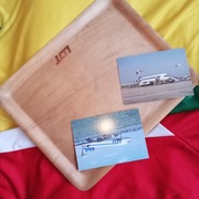 PLL LOT  + widokówki samoloty  zestaw  taca  