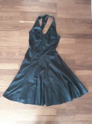 Czarna sukienka wiązana na szyi 42 L - ae woman