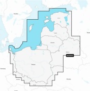 Mapa Navionics NAEU081R - Polska jeziora, Bałtyk