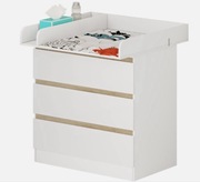 Komoda pielęgnacyjna 78x80x78 ze zdejmowaną nakładką biała