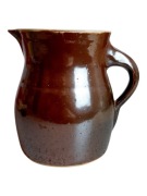 Dzbanek mlecznik z gliny kamionkowej Bochnia PRL