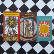 Tarot Sola Busca + tarot marsylski Lo Scarabeo + Fatima Oracle (32 karty)