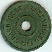 LUKSEMBURG 25 Ces 1916 Zn śr.24,0 mm - rzadkość !!!