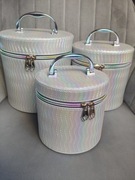 Zestaw 3 kuferków na kosmetyki 