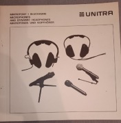 UNITRA Tonsil Mikrofony i słuchawki, katalog reklamowy, unikat.