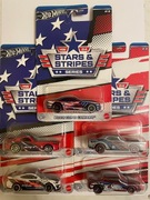 Hot Wheels Stars & Stripes Camaro Viper Corvette Challenger Shelby
