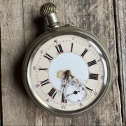 Antyczny szwajcarski zegarek kieszonkowy, 53 mm, początek XX wieku