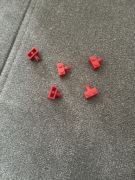 Lego 2458 245821 brick 1x2 czerwony 1szt