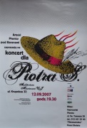 Plakat Piwnica pod Baranami Koncert dla Piotra Skrzyneckiego