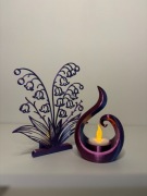 Dwukolorowy zestaw świeczników