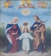 Stary obraz Święta Rodzina Leiber