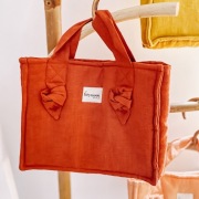 Lniana torebka, plecak dla dziewczynki