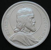 Węgry 5 pengo 1938 - Święty Stefan król Węgier - srebro