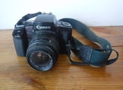 Aparat Canon EOS ELAN + obiektyw Sigma auto fokus 35-80mm 