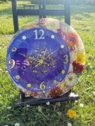 Artystyczny, ekskluzywny zegar z żywicy epoksydowej - handmade, unikalny