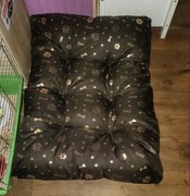 Nowe legowisko dla psa 100x70 cm duże brązowe wodoodporne wysoka jakość