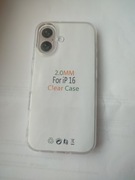 Etui Clear Case do iPhone 16 - Nowe, Przezroczyste, 2.0mm , nie używane