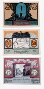 Notgeldy miasta Strzegom Striegau 1921 rok UNC