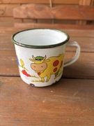 Kubek emaliowany PRL