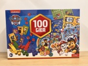 Zestaw 100 gier Psi Patrol gry planszowe Trefl święta PREZENT