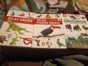 Atlasy Ptaków,Gadów i Dinozaurów 