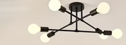 Lampa sufitowa metalowa loft vintage wisząca AT44-6SZ-Black