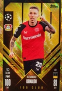 TOPPS MATCH ATTAX 2024-2025 100 CLUB 471 ALEJANDRO GRIMALDO BAYER 