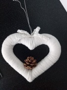 Zawieszka serce ozdoba boho 