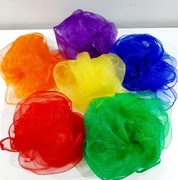 Zestaw chust ruchowych 60x60 – do zabaw otwartych i zajęć sensorycznych