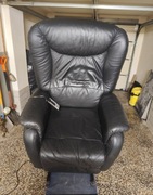 Fotel relaksacyjny HUKLA – skórzany, elektryczny