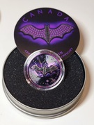 Purple Bat Bejeweled Liść Klonowy 1 Oz 5$ 2022