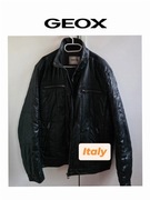 Geox Respira męska kurtka czarna ocieplana pikowana biker XXL 