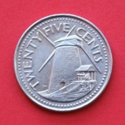25  Centów  1994  r -     Barbados    Młyn   stan !!!