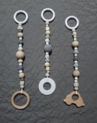 Zawieszki gryzaki handmade do stojaka baby gym