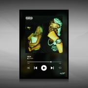 SVM!R - NDA Spotify track Plakat w ramce 30x40cm