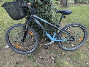 Rower Scott contessa niebiesko czarny damski z koszykiem