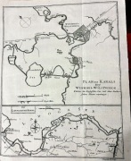 Mapa kanałów Ładoga i Wysznij Wołoczok Rosja 1750