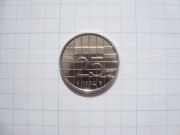 Holandia moneta 25 centów 1994 nikiel