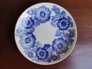 PRL Talerz ozdobny w kwiaty fajans ZP Koło porcelana do zawieszenia