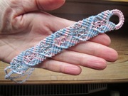 BRANSOLETKA MAKRAMA PASTELOWA HAND MADE