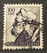 Włochy, 100 lirów profil proroka Ezechiela, z fresków Michała Anioła