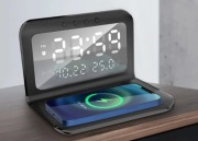 Bezprzewodowa ładowarka 15 W z termometrem budzik temperatura