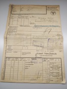 Lipiec 1944 III Rzesza list przewozowy paczki z frontu format A4