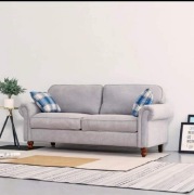 Panana 3-Osobowa Sofa-Kanapa z Drewnianymi Nogami Vintage Design