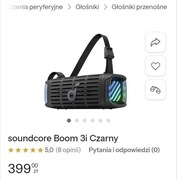 soundcore Boom 3i Czarny Nowy