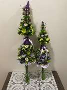 Palma wielkanocna - kwiaty z bibuły  _rękodzieło