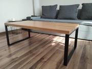 Stół Stolik kawowy dębowy w stylu loft 